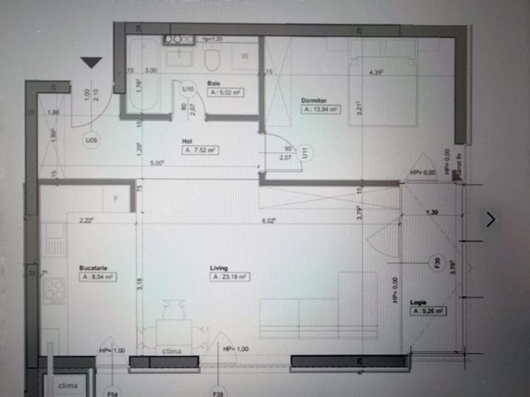 Apartament cu 2 camere decomandat în Circumvalațiunii
