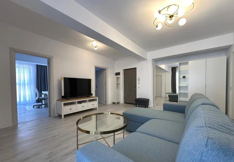 Apartament cu 3 camere semidecomandat, mobilat în Otopeni