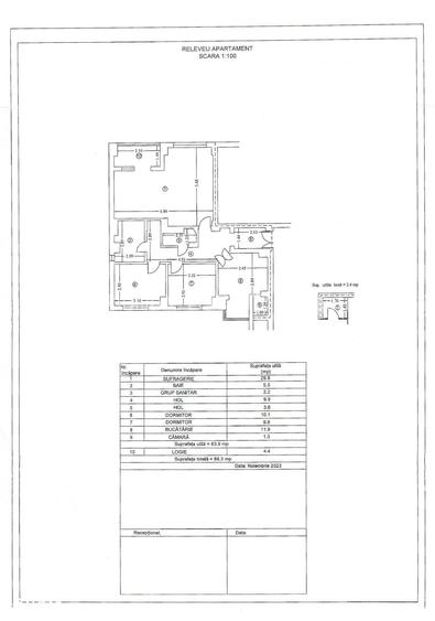 Vanzare apartament 3 camere 84 mp Caraiman / Bld Republicii Ploiesti