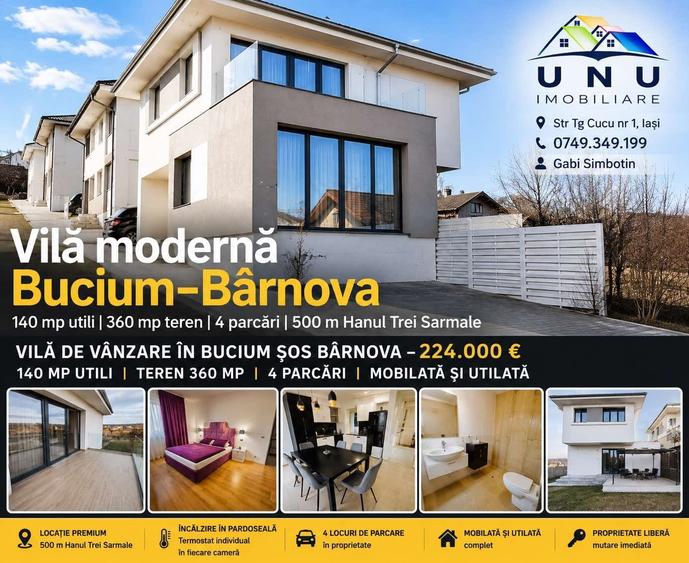 Casă individuală cu 4 camere cu Teren 360 Mp în Bucium