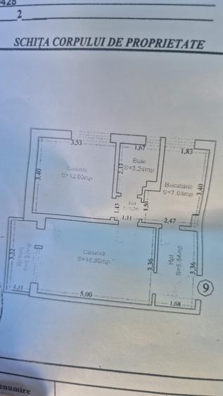 Apartament cu 2 camere circular în Tomis Nord