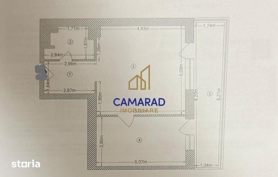 Apartament cu 2 camere în Decebal