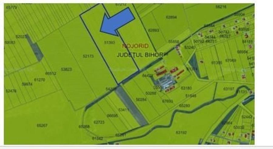 Teren agricol intravilan de 65516 mp, în Nojorid