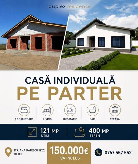Casă cu 4 camere în Bucureasa
