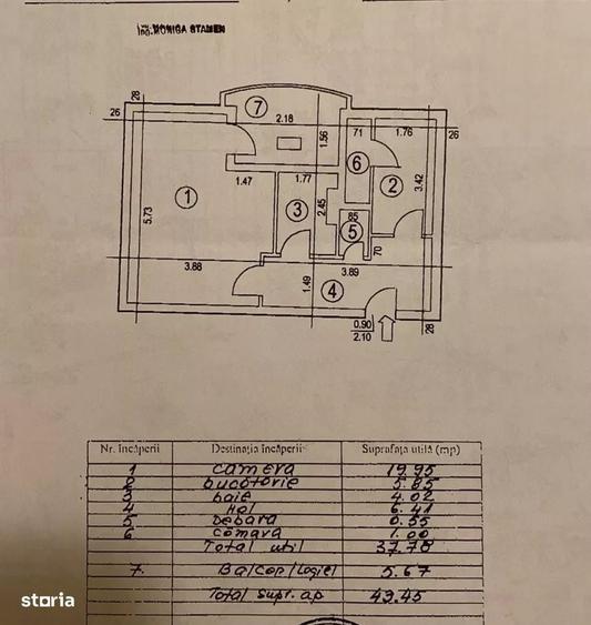 Garsoniera de vanzare, bloc 1993, metrou, 44 mp, Lujerului - 6