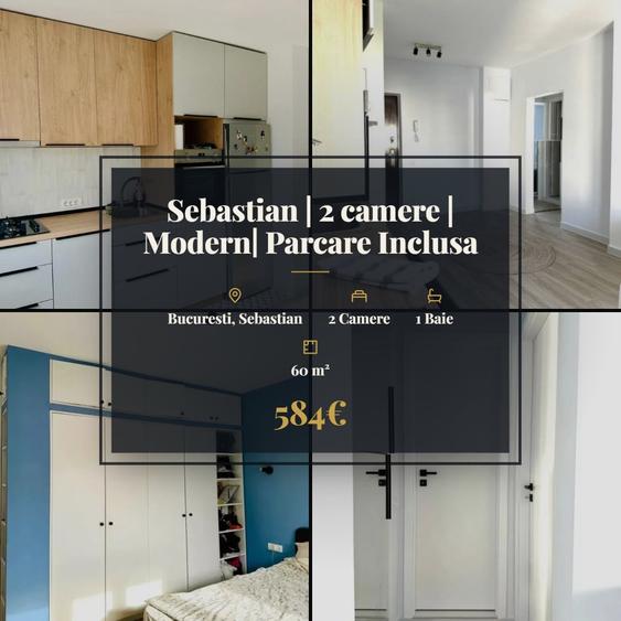 Apartament cu 2 camere decomandat, mobilat în Sebastian