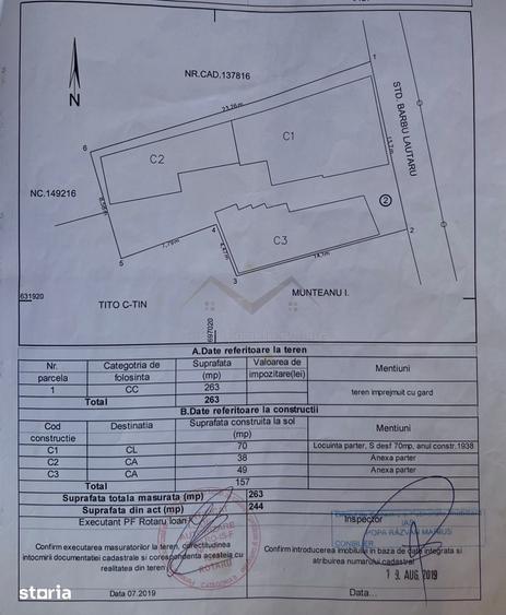 Casă cu 4 camere cu Teren 266 Mp în Tudor Vladimirescu