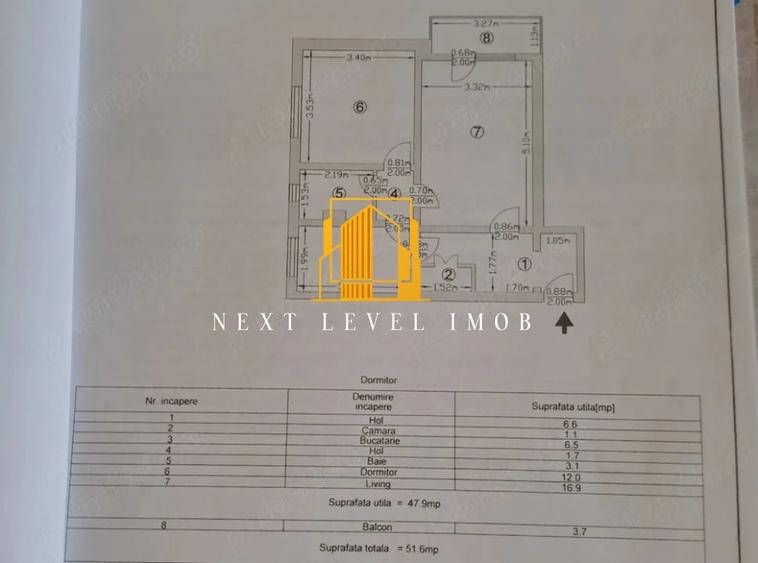 Apartament cu 2 camere decomandat în Trivale