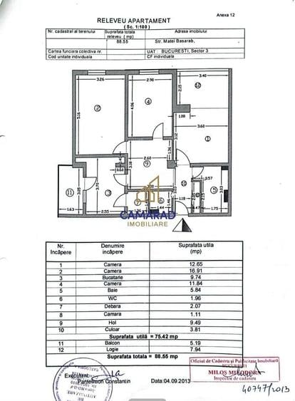 Apartament cu 4 camere decomandat în Centrul Civic