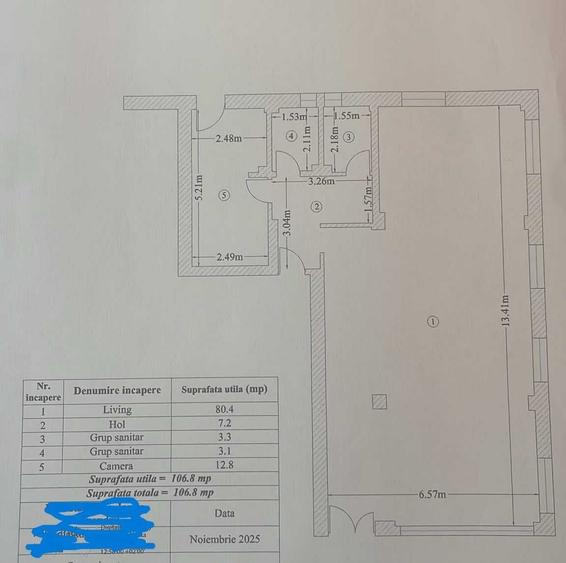 Apartament cu 2 camere în Central