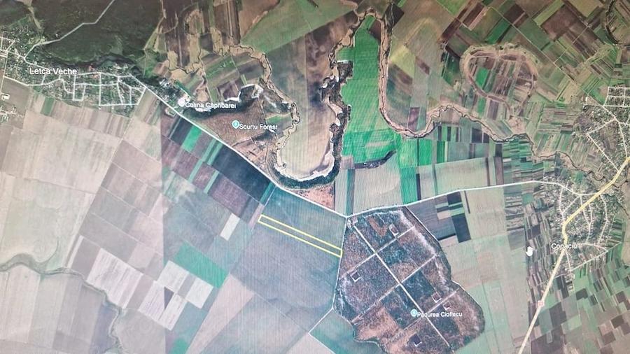 Teren de 83000 mp, în Ghimpați