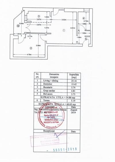 Apartament cu 2 camere, mobilat în Eminescu