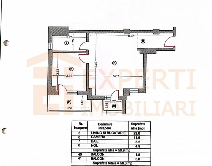 Apartament cu 2 camere decomandat, mobilat în Tomis I