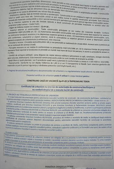 Teren de 285 mp, în Nord