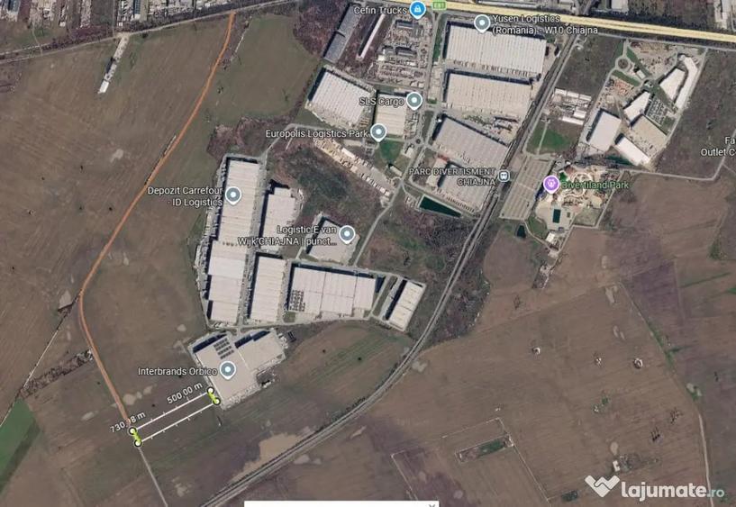 Teren Industrial 13.850 mp Chiajna A1 - Dublu Acces - 1