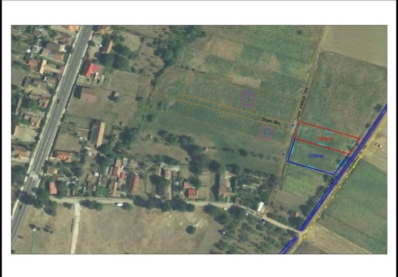 Teren Construcții intravilan de 1000 mp, în Băcia