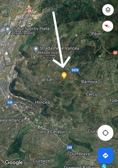 Teren de 1028 mp, în Vișan