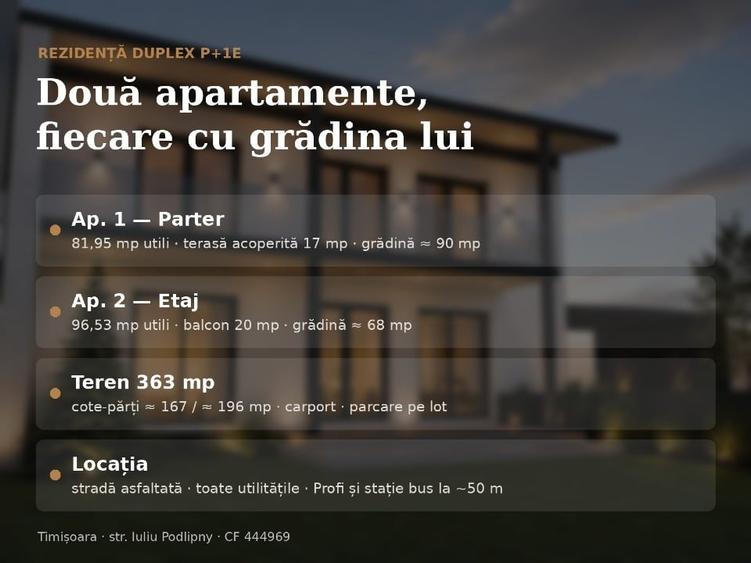 Apartament cu 3 camere decomandat în Braytim