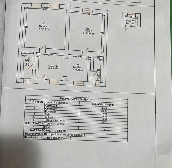 Apartament cu 2 camere semidecomandat în Elisabetin