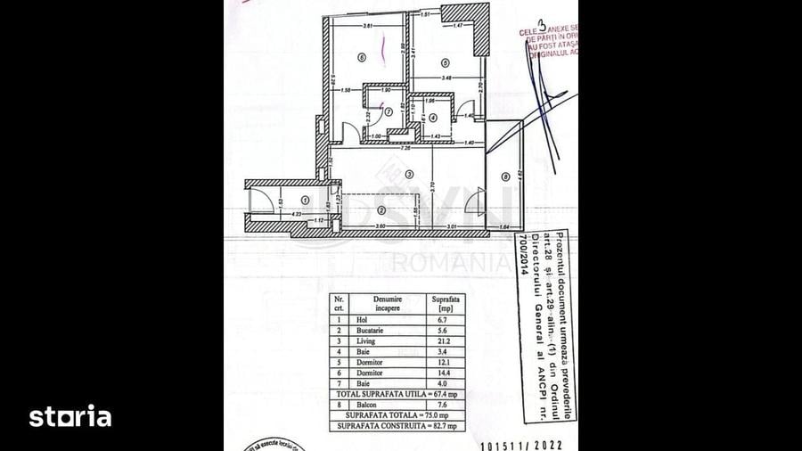 Apartament cu 3 camere, mobilat în Tei