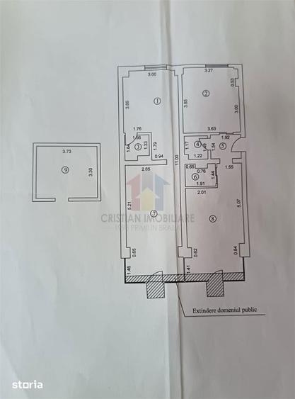 Spațiu comercial, de 103 mp, în Tineretului