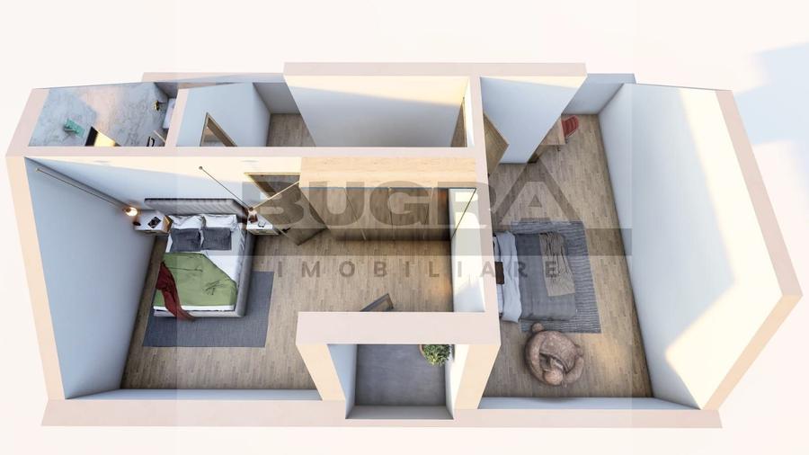 Apartament cu 4 camere semidecomandat în Mărăști