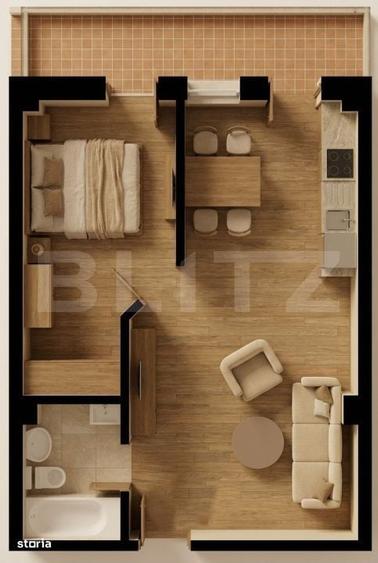 Apartament cu 2 camere în Central