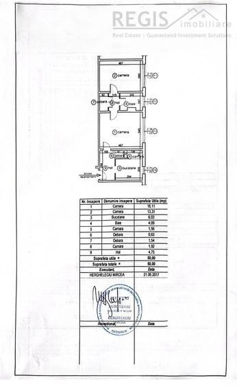 Apartament cu 2 camere semidecomandat în Gării