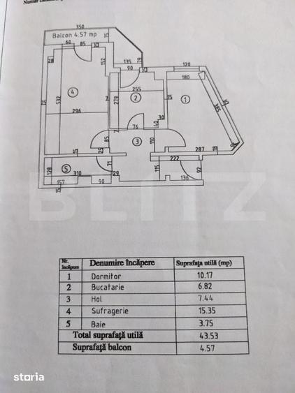 Apartament cu 2 camere în Central