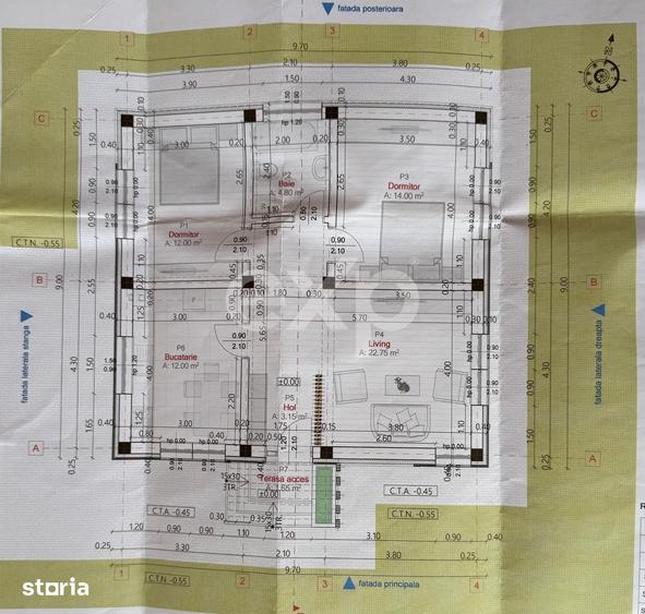 Casă cu 3 camere cu Teren 2857 Mp în Buzoești