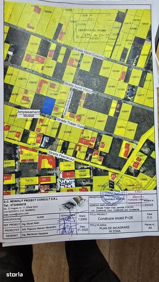 Teren de 1000 mp, în Central