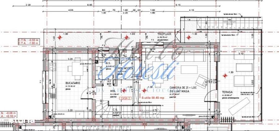 Casă cu 4 camere cu Teren 250 Mp în Florești