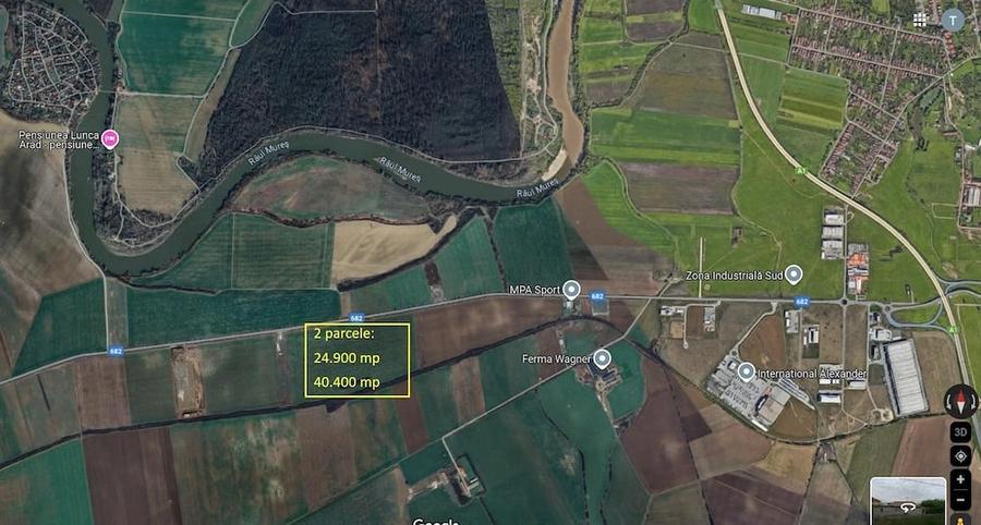 Teren de 40400 mp, în Sud