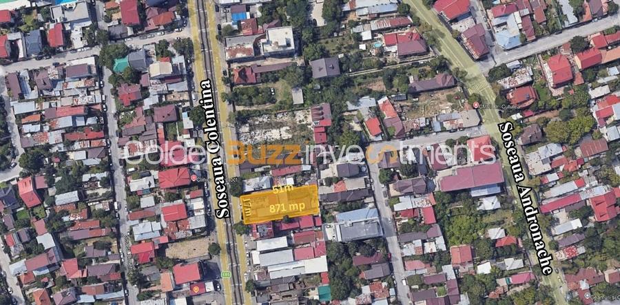 Teren Construcții intravilan de 871 mp, în Colentina