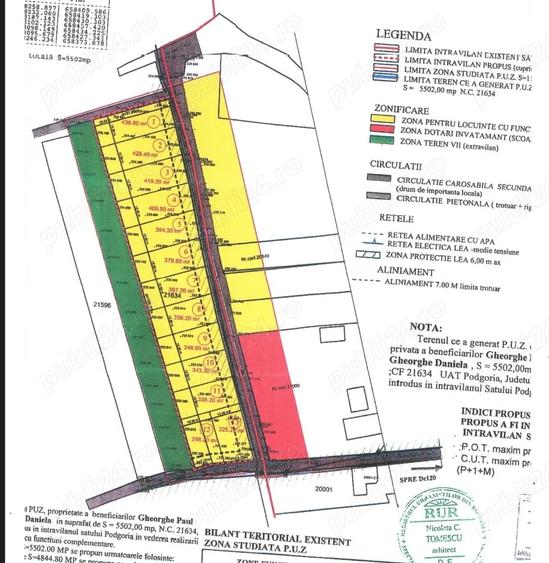 Teren de 5502 mp, în Podgoria