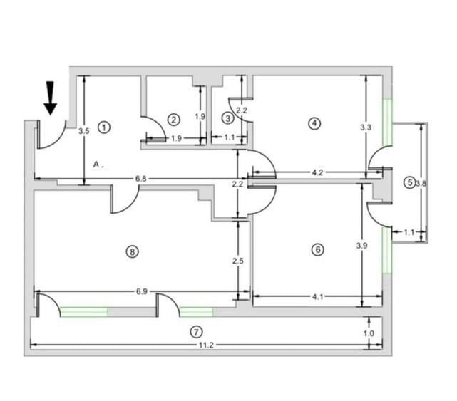 Apartament cu 3 camere în 9 Mai