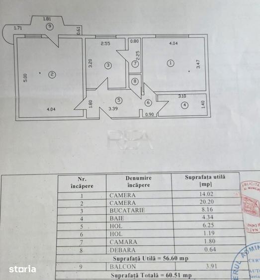 2 camere Mall Vitan decomandat, inst. schimb., et. 3, an 1994, metrou - 5
