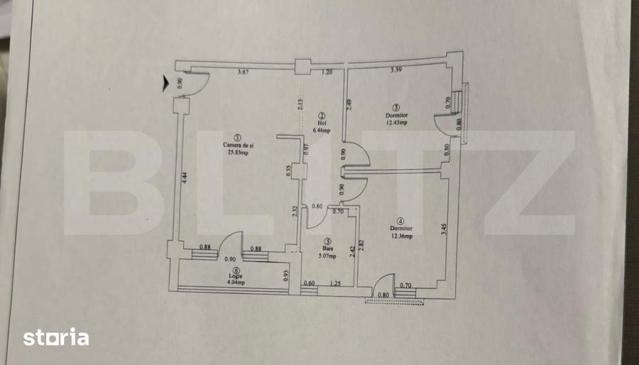 Apartament 3 camere | Bloc nou 2021 | 66 mp | Micro 3 | Luminos | Etaj - 7