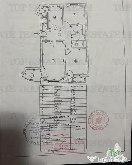 Apartament cu 3 camere decomandat în Aviației