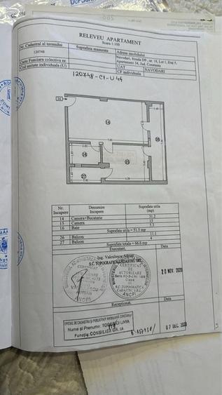 Apartament cu 2 camere decomandat în Central