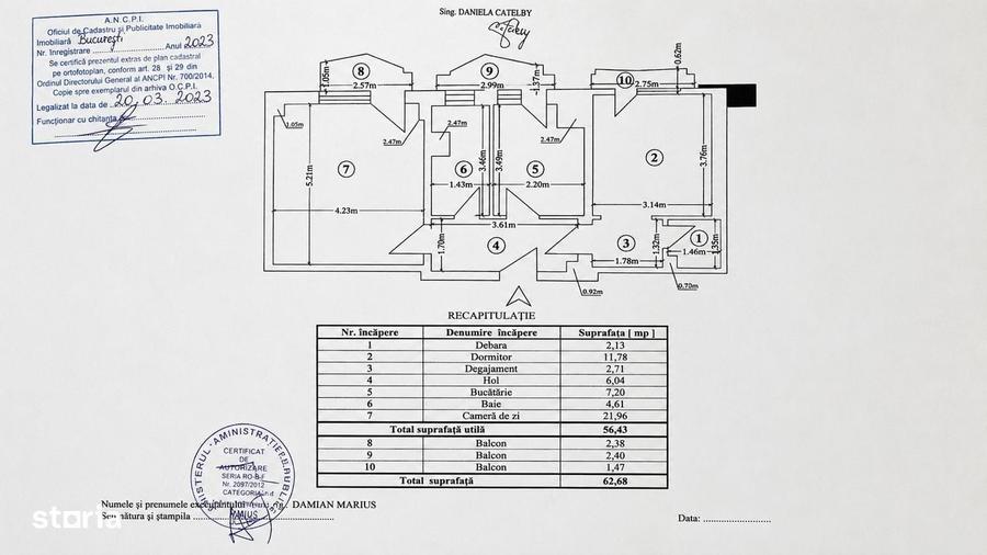 Ap 2 Camere Decomandat | 3 Balcoane | Unirii | 63 m2 | SUPER PRET - 5