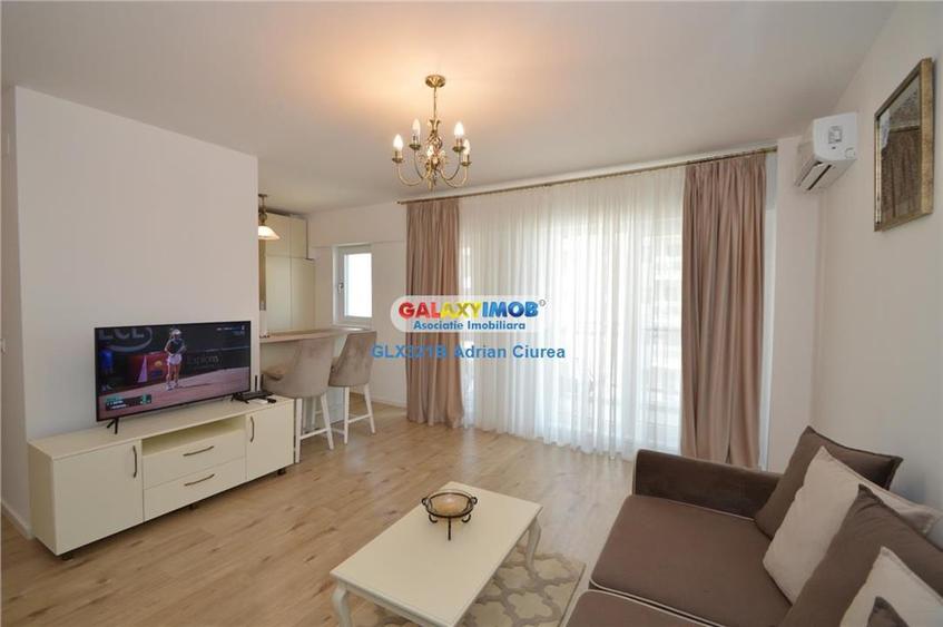Apartament cu 2 camere decomandat, mobilat în Barbu Văcărescu