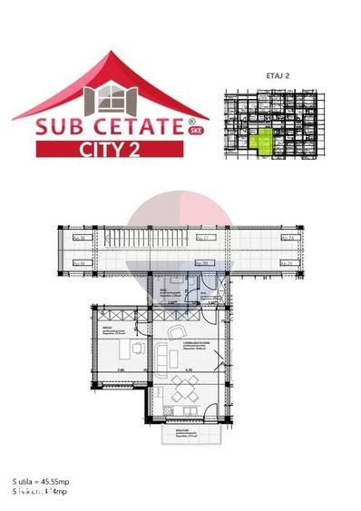 Apartament cu 2 camere în Sânpetru — fotografia 3