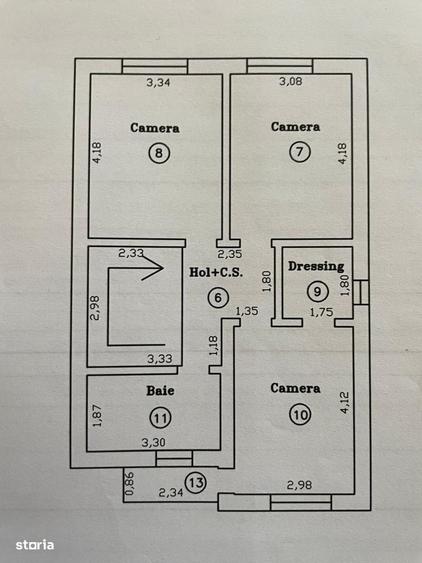 Casă cu 4 camere în Central