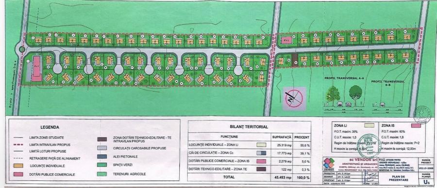 Teren Construcții intravilan de 76622 mp, în Frumușani
