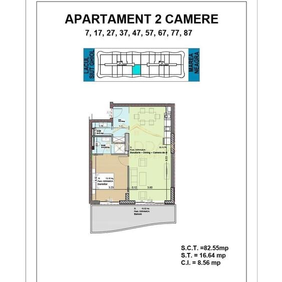 Apartament de vanzare 2 camere + 2 bai I Mamaia Nord I Malul Marii Negre - 22