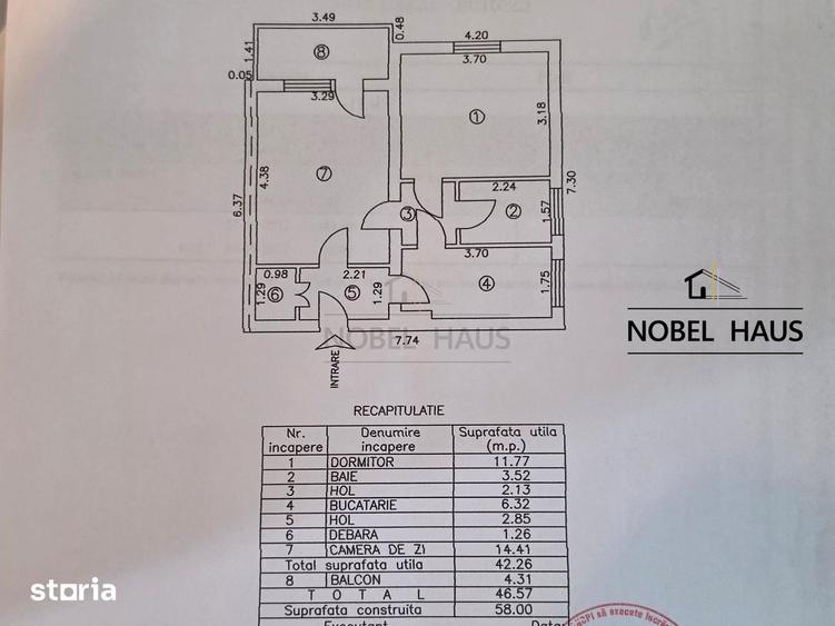 Apartament cu 2 camere în Sud