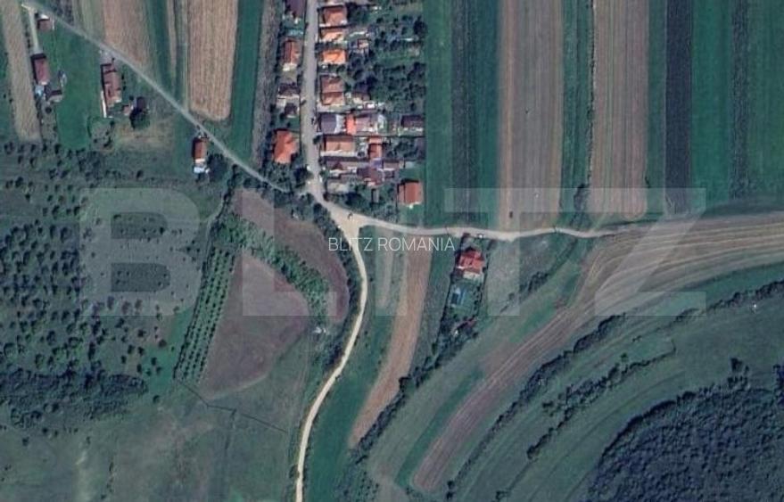 Teren cu autorizatie de constructie si proiect de casa. 1000mp, Luna de Sus
