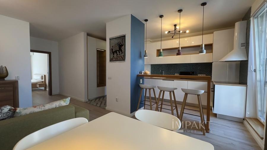 Apartament cu 2 camere semidecomandat, mobilat în Andrei Mureșanu