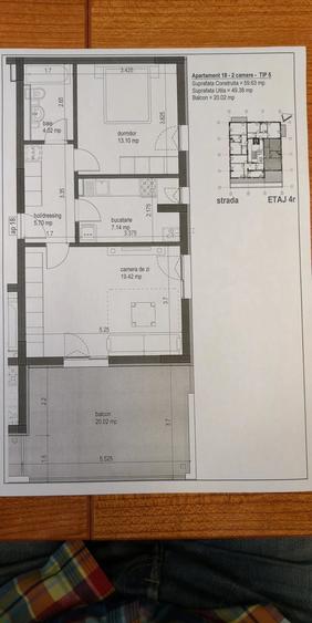 Apartament 2 Camere + Terasa 20 mp | Complet Mobilat ?i Utilat | Parcare Inclusa | Proprietar - 14